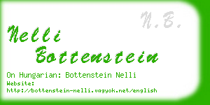 nelli bottenstein business card